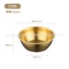 Cuenco de vino de arroz de acero inoxidable 304 de estilo coreano con asa, cuenco para cocinar, olla caliente, cuenco para condimentos, cuenco grande para bocadillos binaurales para restaurante