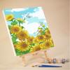 Paisaje de Flores Pintura al Óleo Digital DIY Niños Estudiantes Pintado a Mano Rellenar Pintura al Óleo de Color 20*20/30*30 HY