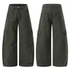 Pantalones Cargo Retro Americanos para Hombre 2026 Otoño Nuevo Estilo Cimitarra Vintage Pierna Ancha Rectos Casuales Pantalones Marca de Tendencia