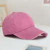 Chapéus Lavados Estilo Coreano para Uso Externo Venda por Atacado Personalizada Proteção Solar de Verão Chapéus Vintage Viseiras Bordadas