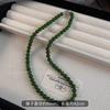 Super Branco ~ Novo Colar Chinês de Contas Verdes Temperamento Feminino Corrente de Pescoço Avançada Realmente Muitos Colares de Pérolas de Cânhamo