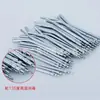 Material oral dental boquilla de pistola de tres usos boquilla de pistola de tres usos cabeza de pistola de tres usos de acero inoxidable resistente a altas temperaturas 1 bolsa 100 raíces