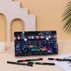 Nuevo Marcador Pluma de Brillo de Dos Colores para Niños Pintado a Mano Pincel de Dos Colores Punta Gruesa Suave Pluma Perlada Brillante que No se Desvanece