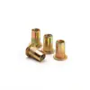 Tuerca remachable de cabeza avellanada mueble cabeza plana veta vertical color plateado zinc tuerca remachable tuerca remachable moleteada M4M5M6M8