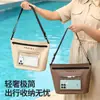 Bolsa Tote de Ombro com Contraste de Cores para Separação Seco-Molhado, Bolsa de Mão Leve para Viagens Curtas, Bolsa para Viagens de Negócios, Bolsa para Esportes e Fitness