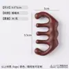 Peine de Masaje Personalizado de Sándalo Rojo para Masaje de Meridianos de la Cabeza, Peine Multifuncional de Delfín, Se Puede Grabar con Logo, Peine de Madera de Regalo