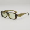 Gafas de Sol Retro Cuadradas de Montura Pequeña Angulares Distintivas para Mujer Celebridad en Línea Hip-Hop Celebridad en Línea Gafas de Sol Avanzadas