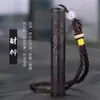 Encendedor de Fuego Tradicional Antiguo Encendedor de Cigarrillos Recargable por USB Retro Antiguo Sándalo Regalo para Novio
