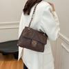 Bolsa de corrente romboide da moda feminina, nova chegada, primavera de 2025, estilo ocidental, bolsa transversal multifuncional, bolsa de ombro para trabalho e deslocamento