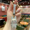 Llavero Labubu Brillante Nuevo Estilo Transfronterizo Colgante para Mochila con Diamantes Completos Muñeca de Pedrería Exquisita Regalo Venta al por Mayor
