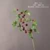 Planta Verde Simulada com Galhos Grandes e Frutos de Murta, Projeto de Decoração Suave para Sala de Estar, Enfeites para Arranjo de Flores, Adereços para Fotografia de Casamento