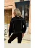 Chaqueta de Mezclilla de Industria Pesada con Remaches para Mujer Europea y Americana Top con Tachuelas y Pedrería Moda Versátil Tendencia Abrigo Artículo Caliente Europeo y Americano