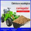 Chengde empilhadeira elétrica pequena de carga e descarga para interior, tração nas quatro rodas, empilhadeira elétrica pequena agrícola, carregadeira puramente elétrica com tração nas quatro rodas