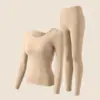 Venda Direta da Fábrica Bestseller Transfronteiriço Outono e Inverno com Bojos Sem Costura Amigo da Pele Camada Base Hidratante Conjunto de Roupas e Calças Quentes de Outono