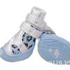 Sapatos novos de couro PU com estampa de leopardo para animais de estimação para o inverno, sapatos antiderrapantes para cães Teddy, com sola macia para Poodles e Schnauzers