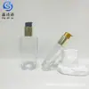 Botella dispensadora de sérum de esencia con bomba de presión, botella de vidrio de 50 ml 100 ml, botella de aceite esencial para el cuidado del cabello, botella de aceite para el cabello, en stock