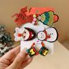 Pinza para el pelo de estrella roja de Año Nuevo y Navidad, pinza lateral de bola de pelo para flequillo, accesorios para el pelo para vestirse