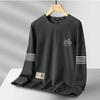 Moletom Gola Redonda Masculino, Marca Tendência Outono, Peça Interna Versátil Estampada Solta de Manga Longa para Homens e Mulheres, Roupa de Casal, Tops para Estudantes