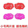 Porta-copos Antiderrapante Criativo com Recorte em Forma de Flor, Tapete Antiescaldante, Porta-copos de Chá Isolado, Copo de Água Isolado para Presente, Base para Tigela