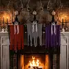 Decoraciones Colgantes de Esqueleto y Bruja de Halloween Nuevas Transfronterizas, Casa Embrujada de Fantasma Bruja Decoración de Horror Adorno de Cabeza de Esqueleto