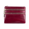Monedero de Cuero Genuino con Cera de Aceite Ligero al Agua, Bolsa Sencilla para Tarjetas, Billetera de Moda para Hombre y Mujer, Bolsa Universal de Cuero Genuino para Llaves, Bolso de Mano