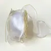 Cinta de hilo de cola de pez con borde dorado de 6 cm, cinta de hilo de nieve, lazo para envolver ramo de flores, material hecho a mano, cinta de onda, cinta de flores