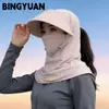 Chapéu de Sol de Aba Larga para Verão Feminino Modelo 2026 Protetor Facial Proteção UV Xale Chapéu de Sol Chapéu para Ciclismo ao Ar Livre Personalizado