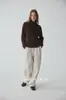 Hong Kong y American Apparel/"Fuzzy Whisper" Lana de Cachemir Sin Costuras Cuello de Pelo Cepillado Suéter de Punto Atmosférico