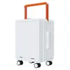 Equipaje de carrito ancho nuevo transfronterizo, tapa frontal de apertura, para abordar negocios, aspecto elegante, caja de PC con contraseña de viaje, personalización de comercio exterior