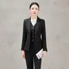 Nuevo traje de falda profesional de otoño e invierno para mujer, blazer de manga larga para mujer, uniforme de trabajo para gerente de recepción, traje profesional de oficina para el día a día