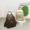 Bolsa de Mujer Popular con Diseño Antiguo Nueva Moda Casual Mochila Versátil de Gran Capacidad Bolsa para Mujer Mochila Escolar para Estudiantes Mochila de Nicho