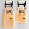 Delantal impermeable de TPU para cocina, resistente al aceite, lavable, con estampado de cintura, ideal para catering, ropa de trabajo acuática especial para mujer.