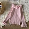 Ropa Infantil para Niñas, Suéteres de Punto, Ropa de Invierno, Nuevos y Elegantes Tops Infantiles con Cuello de Muñeca 2025, Ropa para Bebés