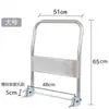Carro plataforma asa extragruesa tipo universal tubo de acero carro de mano varilla de tracción plegable accesorios de carrito pequeño piezas sueltas asa