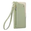 Adecuado para Funda tipo cartera con cremallera y textura para Iphoneultra Funda protectora anticaídas para Samsung Zfold8Ultra
