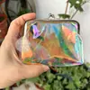 Nuevo Portamonedas Transparente con Clip para Guardar Bolsa de Cosméticos Material PVC Bolso de Mano de Regalo Bolsa Bolsa de Monedas