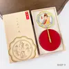 Fabricante Espejo de Mano Pequeño Fresco Espejo de Maquillaje Celebridad de Internet Panda Souvenir Cultural y Creativo de Xi'an Artesanías de Viaje Venta al por Mayor
