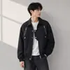 Chaqueta de hombre talla grande 2026 otoño nuevo estilo estilo Hong Kong de alta gama genial top para hombre abrigo casual holgado para hombre