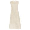 Vestido de Verão Miyake 2026 Leve Solto Plissado Sem Mangas para Mulheres, Comprimento Médio Simples Patchwork Irregular