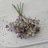 Frutas Pequenas Artificiais Cor Sólida Gipsofila Atacado Flores Artificiais Fornecimento para Comércio Exterior Arranjo Floral Decoração de Casa Adereços de Casamento Buquês de Mão