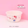 Sanrio Hello Kitty Vajilla Infantil Mesa para Niños Hogar Bol para Comida de Bebé Plato con Compartimentos Impermeable Antiescaldados Forma de Plato Taza de Leche