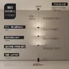Sofá Parede de Fundo da Sala de Estar Luz Ambiente Luminária Pendente Minimalista Ampulheta de Canto Cama de Chão Luminária Pendente Lateral do Quarto