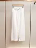 Jeans Wide-Leg Feminino Outono e Inverno Novo Estilo Casual Versátil Francês com Design de Corrente Shenzhen Nanyou