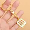Pala de oro batalla LOL colgante de pala en la nube llavero colgante regalo para novias pareja