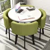 Juego Simple de Mesa y Sillas para Recepción, Mesa de Negociación, Mesa y Sillas para Recepción de Tienda de Uso Comercial, Mesa Redonda Pequeña para Oficina y Ocio