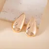 Pendientes Metálicos de Espejo con Forma de Gota de Agua Minimalistas Retro Moda de Oficina Nicho Exquisitos Brillantes Pendientes de Presión Pendientes Colgantes Hierro
