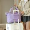 Bolsa de Fitness Viaje de Negocios Doble Capa Expandible Gran Capacidad Bolsa de Equipaje Almacenamiento Ruedas Universales Separación Seco y Húmedo Bolsa para Viajes Cortos