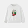 Sudadera de Manga Larga para Niños Otoño, Transfronteriza Europea y Americana, Moda, Estampado de Coche de Navidad, Cuello Redondo, Sudadera para Niños