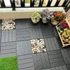 Piso de Madera Plástica Piso de Madera Plástico Piso de Madera Anticorrosivo para Exteriores Balcón Terraza Parque Habitación Soleada Autoinstalable Renovación y Uniones