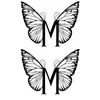 Novos adesivos de tatuagem para mulheres, à prova d'água e duradouros, combinação de borboleta estilo escuro realista, estilo feminino, adesivos de tatuagem realistas da moda